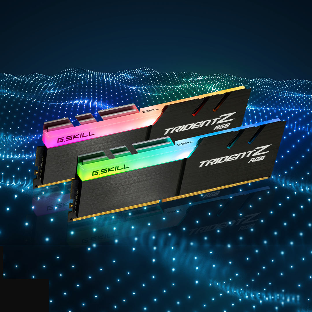 skill 芝奇 幻光戟rgb ddr4 3200频率 台式机内存条 16gb