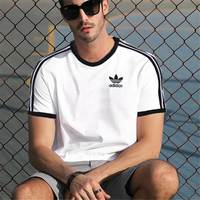 adidas阿迪达斯三叶草运动服男装短袖上衣休闲运动短袖T恤