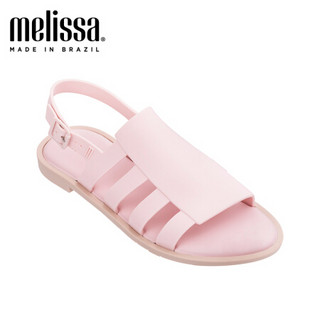 melissa 梅丽莎2020春夏新品条带拼接搭扣时尚独特女士凉鞋31753 粉色/米色 7 240mm