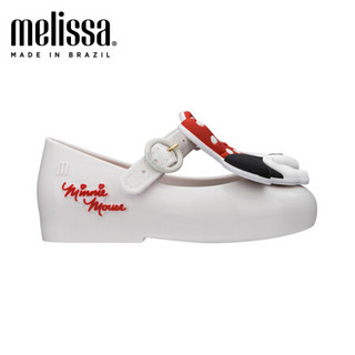 mini melissa 2020春夏新品迪士尼米妮合作款小童单鞋32733 白色 内长17.5cm