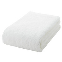MUJI 棉柔软 小浴巾·厚型 毛巾 毛巾纯棉 本白色 60×120cm