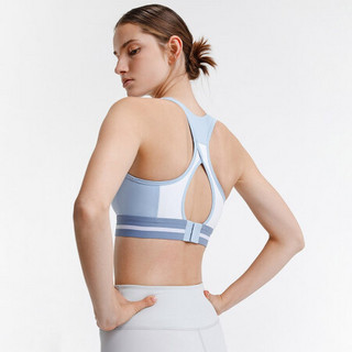 HOTSUIT运动文胸2020春季新款女瑜伽bra背心式中高强度支撑美背内衣 天蓝色 L
