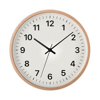 MUJI 無印良品 LA28CC9A 简约指针挂钟 木纹色