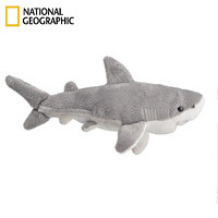 国家地理NATIONAL GEOGRAPHIC毛绒玩具仿真动物玩偶海洋系列布娃娃公仔抱枕摆件儿童礼物 鲨鱼 6寸