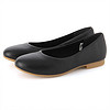 无印良品 MUJI 女式 皮革 平底鞋（女士） 皮鞋 休闲鞋 黑色 23.5cm（37）