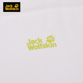 JackWolfskin/狼爪官方T恤男士夏季户外轻跑吸湿干爽透气休闲纯色短袖5819111 5819111-5018/本白色 S  170/92A