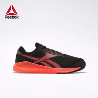 Reebok锐步官方 NANO 9 女子健身训练低帮鞋 EGQ73 FU6832_黑色/红色 38