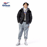 Reebok锐步男子复古休闲羽夹克CLDOWNMIDJACKET冬季时款FWR92 DY5999_黑色 A/X