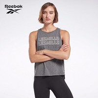 Reebok锐步 运动健身LM AC GRAPHIC COTTON莱美女子夏季运动背心FM7133 FM7133_中麻灰色 A/L