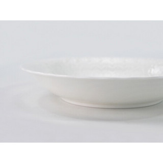 日本NARUMI/鸣海Silky White 19cm汤盘2只装餐盘骨瓷盘9072-1528G 19cm汤盘2只装