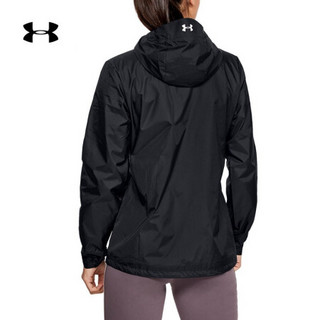 安德玛官方UA Forefront Rain女子运动夹克Under Armour1321443 黑色001 M