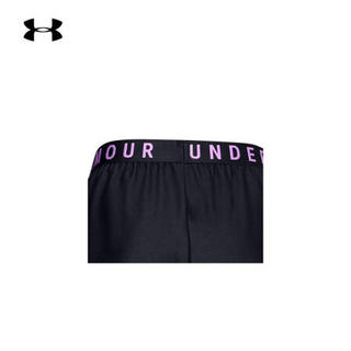 安德玛官方UA Play Up 3.0女子运动短裤Under Armour1344552 黑色021 L