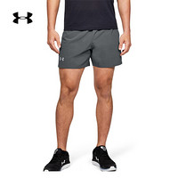 安德玛官方UA SpeedPocket男子5英寸运动短裤Under Armour1351188 灰色012 S