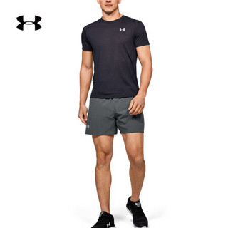 安德玛官方UA SpeedPocket男子5英寸运动短裤Under Armour1351188 灰色012 S