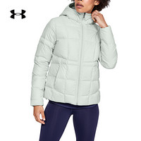 安德玛官方UA Armour女子运动连帽羽绒夹克Under Armour1342814 灰色014 M