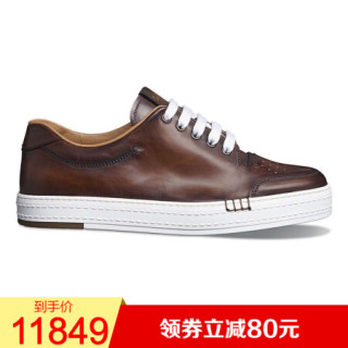 berluti伯鲁提男鞋运动鞋时尚精致休闲scritto图案装饰