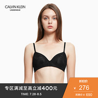 CK UNDERWEAR经典款 女士蕾丝无钢圈3/4杯薄款文胸 QF4797AD 001-黑色 340B