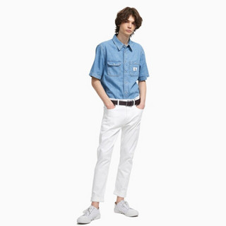 CK JEANS 2020春夏款 男装Logo简约时尚皮带腰带HC0551H1900 002-棕色 85cm