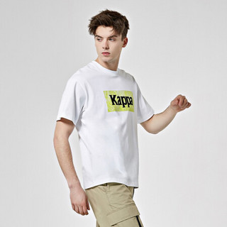 Kappa卡帕艺术家联名男运动短袖休闲圆领T恤夏季印花半袖2020新款|K0A12TD39D 漂白-001 XXL