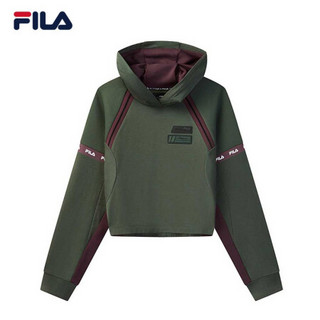 FILA x 3.1 Phillip Lim 斐乐女子2020新款时尚潮流舒适连帽卫衣 深叶绿-DG 160/80A/S