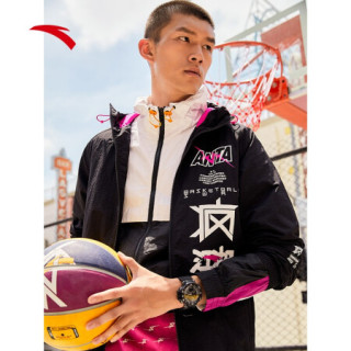 商品安踏要疯外套男梭织风衣薄款官方2020春季新款篮球运动外套男连帽