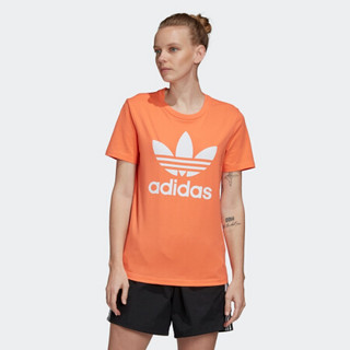 阿迪达斯官网 adidas 三叶草 TREFOIL TEE 女装运动短袖T恤FM3295 如图 36