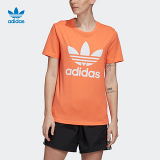 阿迪达斯官网 adidas 三叶草 TREFOIL TEE 女装运动短袖T恤FM3295 如图 36