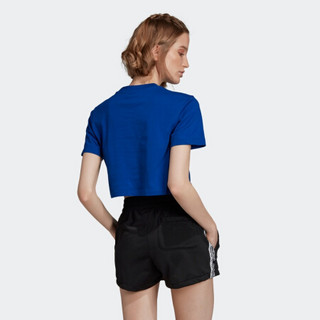 阿迪达斯官方 adidas 三叶草 Cropped Tee 女子短袖上衣EC0764 如图 38