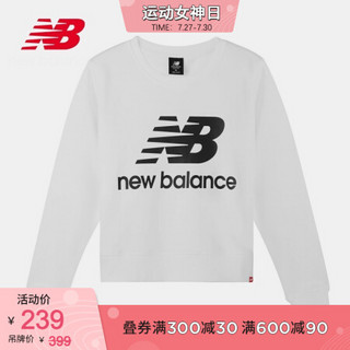 New Balance NB官方2020新款女款针织上衣AWT91585圆领套头卫衣 WK AWT91585 L