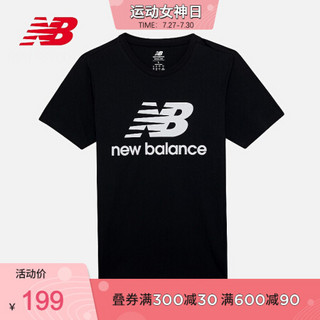 New Balance NB官方2020新款男款AMT01575T恤 BK AMT01575 M