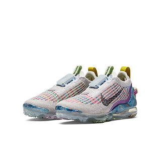 NIKE 耐克 AIR VAPORMAX 2020 FK (GS) 大童休闲运动鞋 CJ4069-003 白金色/黑/多色 35.5