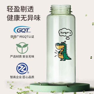 智高儿童水杯吸管杯女夏季水壶幼儿园小学生夏天防摔便携可爱少女