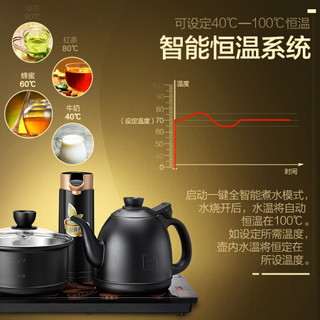 KAMJOVE 金灶 K9全自动上水电热水壶茶具套装家用泡茶壶 茶盘嵌入式抽水烧水电茶壶套装 黑色新品