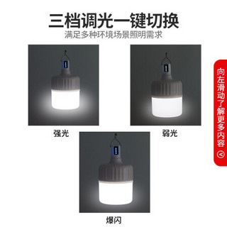 久量（DP）地摊灯夜市灯停电应急夜市摆摊充电应急灯家用照明led户外帐篷露营灯 7814白光48w电量显示款9-18小时