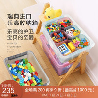 利快 多功能分类收纳箱玩具乐高收纳盒瑞典进口Smartsrore透明家用储物盒 双色分类