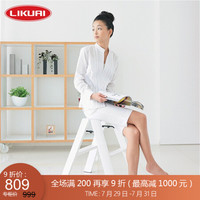 利快 铝合金家用梯子日本进口长谷川Hasegawa多功能可折叠梯人字梯 白色双层
