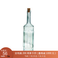 利快 调料瓶调味瓶西班牙进口木塞加厚玻璃创意防漏防尘油醋瓶酱油瓶 原色 700ml