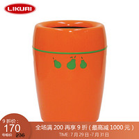 利快 双层垃圾桶7.5L日本进口Ai-collection厨房卫生间卧室多用垃圾桶 橙色水果边