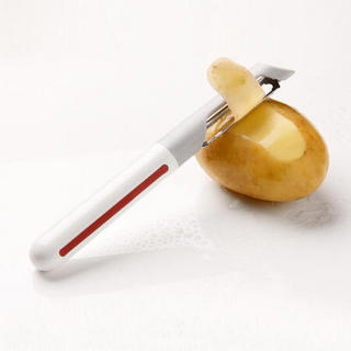 利快 厨房剪刀意大利进口Guzzini水果果蔬菜刀刨皮刀 削皮刀（灰）2.5*2*20cm