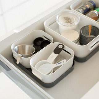 利快桌面收纳盒瑞典进口Smartstore多功能收纳筐整理盒厨房浴室储物盒4件套