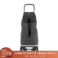 利快 购物车西班牙进口Rolser六轮可折叠超市收纳车推车老人买菜车 条纹