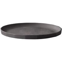 利快 餐具日本进口kinto树脂刀叉勺碗盆盘日系餐具单只装 盘 250mm  黑色