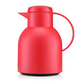 利快 玻璃内胆保温壶VONO桑巴家用热水壶暖水瓶暖瓶保温瓶 红色 1.3L