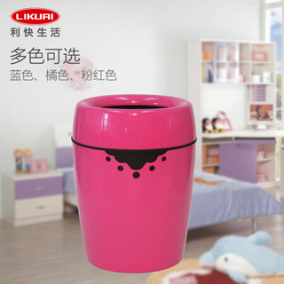 利快 双层垃圾桶7.5L日本进口Ai-collection厨房卫生间卧室多用垃圾桶 粉色蕾丝