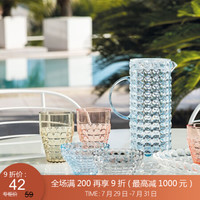 利快 Tiffany水杯水壶意大利进口Guzzini家用饮料杯果汁牛奶杯 凉水杯 透明色510ml(欧盟认证健康材质)