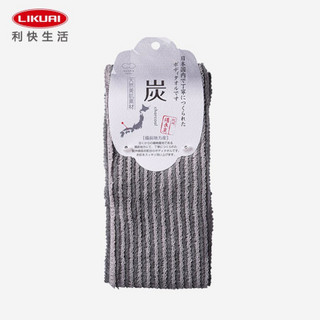 利快 日本进口沐浴搓澡巾搓背巾洗澡巾 棉-25*95cm