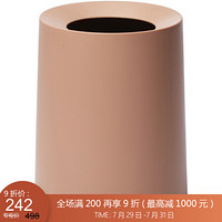 利快 隐藏式垃圾桶日本进口Ideaco垃圾桶时尚创意家用无盖11.4L 粉色