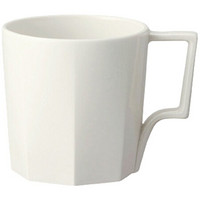 利快 陶瓷马克杯日本进口Kinto双色带把手创意办公家用茶杯水杯咖啡杯 300ml 白