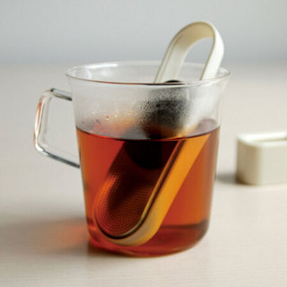 利快 不锈钢泡茶器茶滤日本进口KINTO滑盖式创意办公室日式 黑色