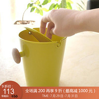 利快 分类垃圾桶日本进口Waybe厨房卫生间客厅干湿垃圾桶纸篓分类垃圾箱 绿色 10L
